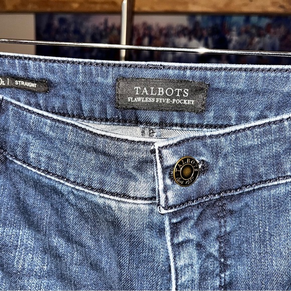 TALBOTS Flawless 5 Pocket Straight Leg Jeans Dark Wash Plus Size Stretch Casual - Picture 2 of 9